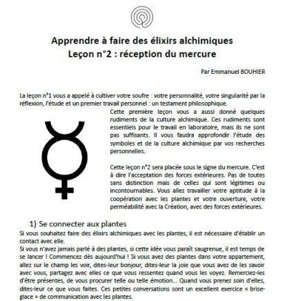 Apprendre à réaliser un élixir alchimique - leçon n°2